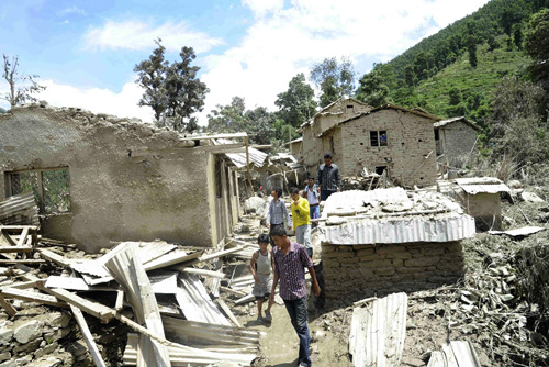 Sụt lở đất tại Nepal, 8 người chết, 200 người mất tích ảnh 1